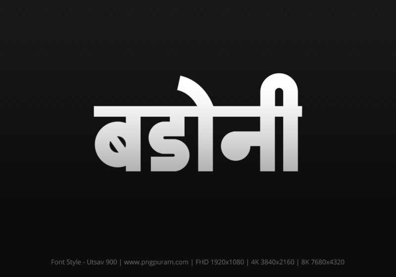 badoni Hindi Text PNG, badoni png, badoni hindi png logo,